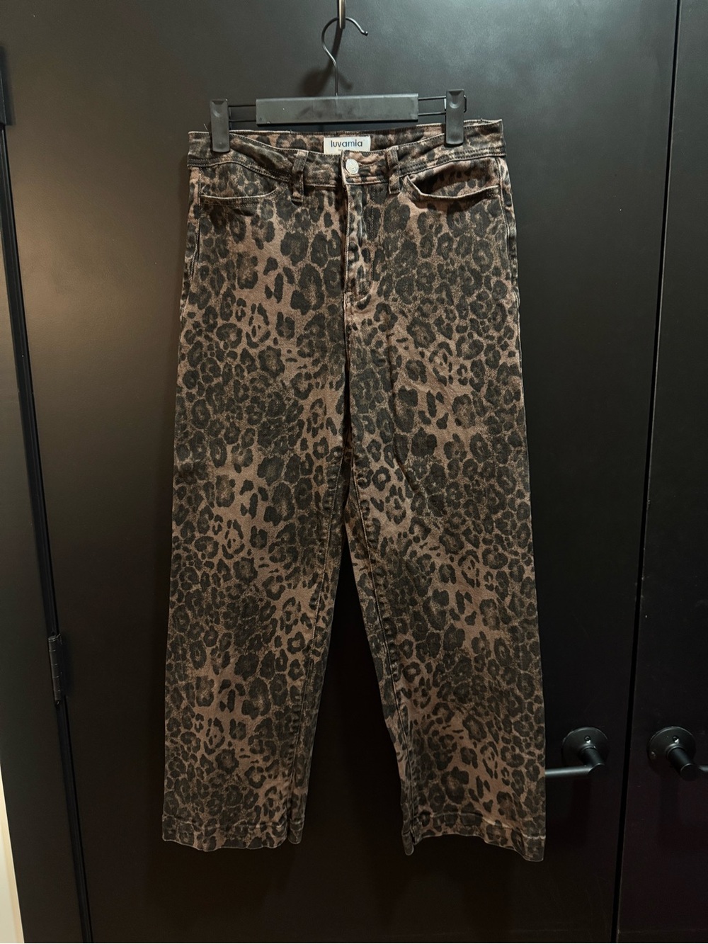 Brown Leopard Print Jeans
